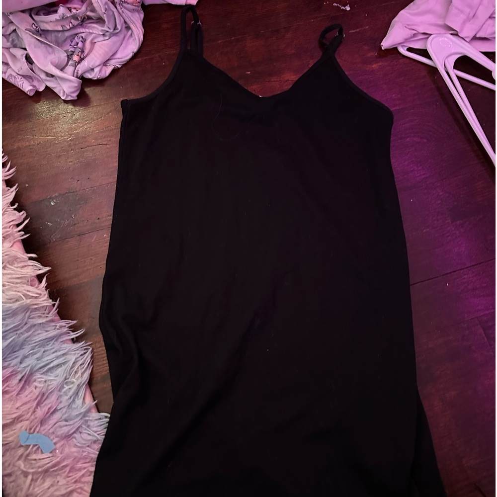 Black Franki By Francesca Dress Spaghetti strap.